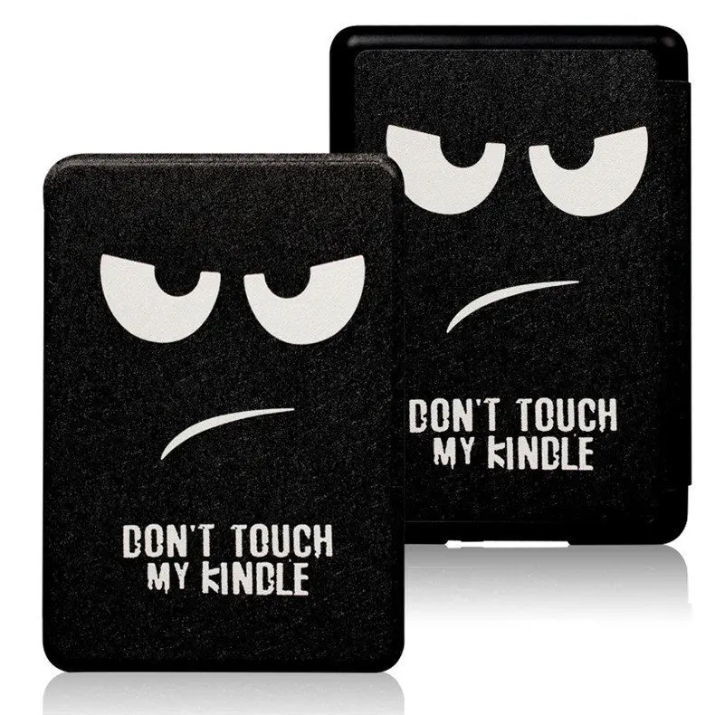 Умный чехол для Amazon Kindle Paperwhite 4 из искусственной кожи чехол с принтом для нового Kindle Paperwhite 4 подходит для Kindle 10го поколения - Цвет: dont touch