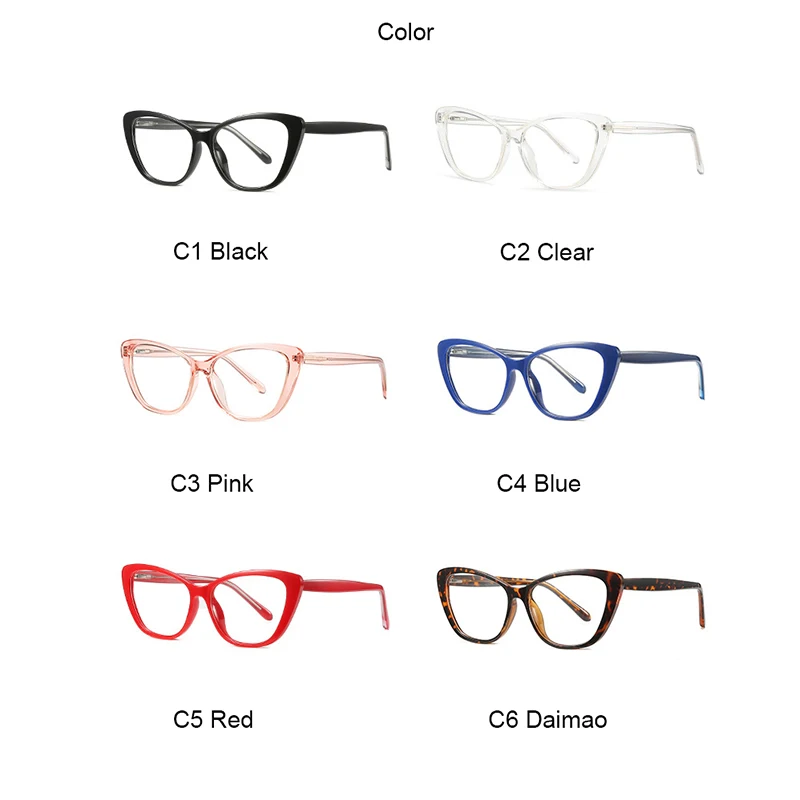 

2021 Trends Office Anti Blue Light Red Cat Eye Glasses Computer Women Spectacles Vision Care Gaming Men Eyeglasses Frame