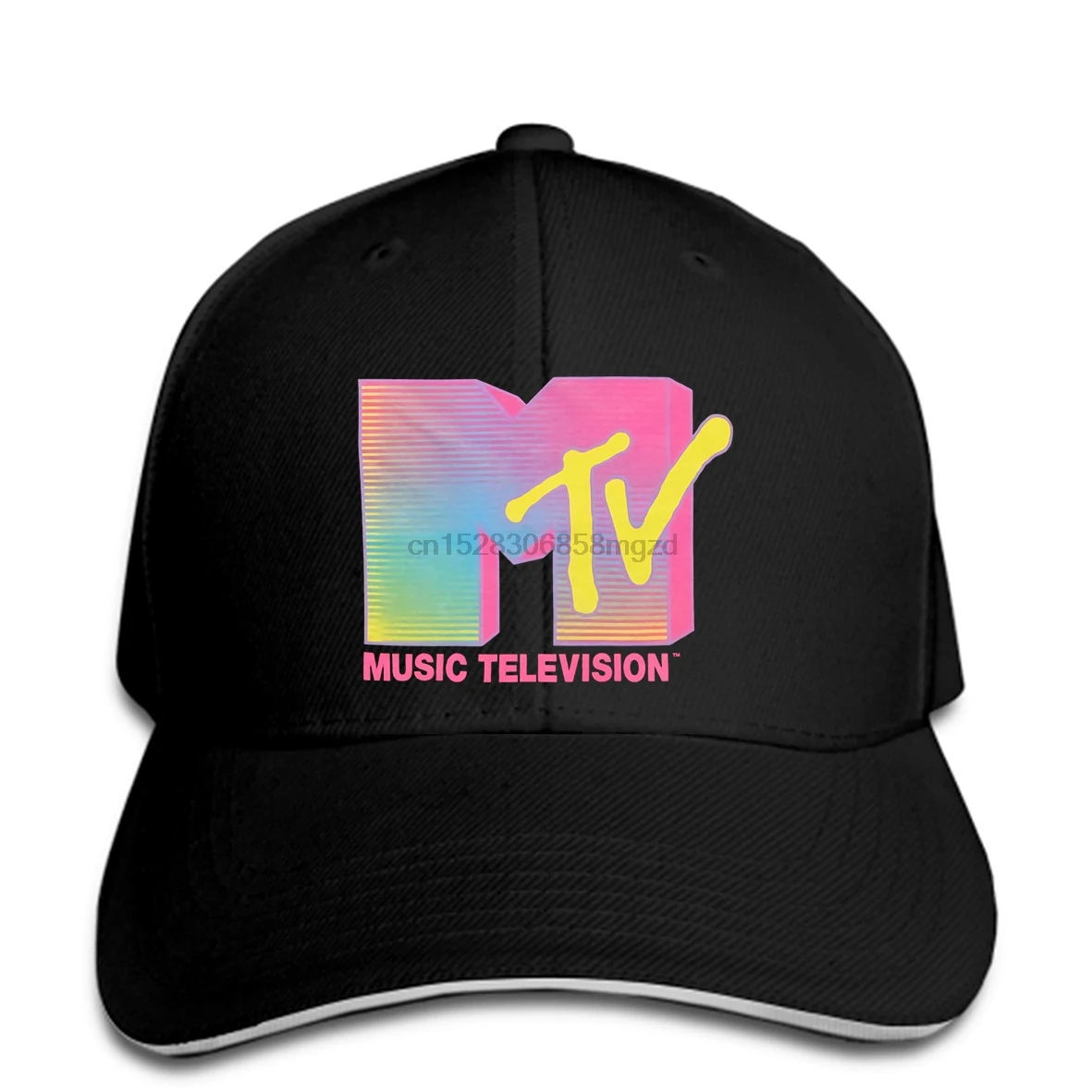 Флуоресцентная Мужская бейсболка с логотипом пятого солнца MTV принтом круглым