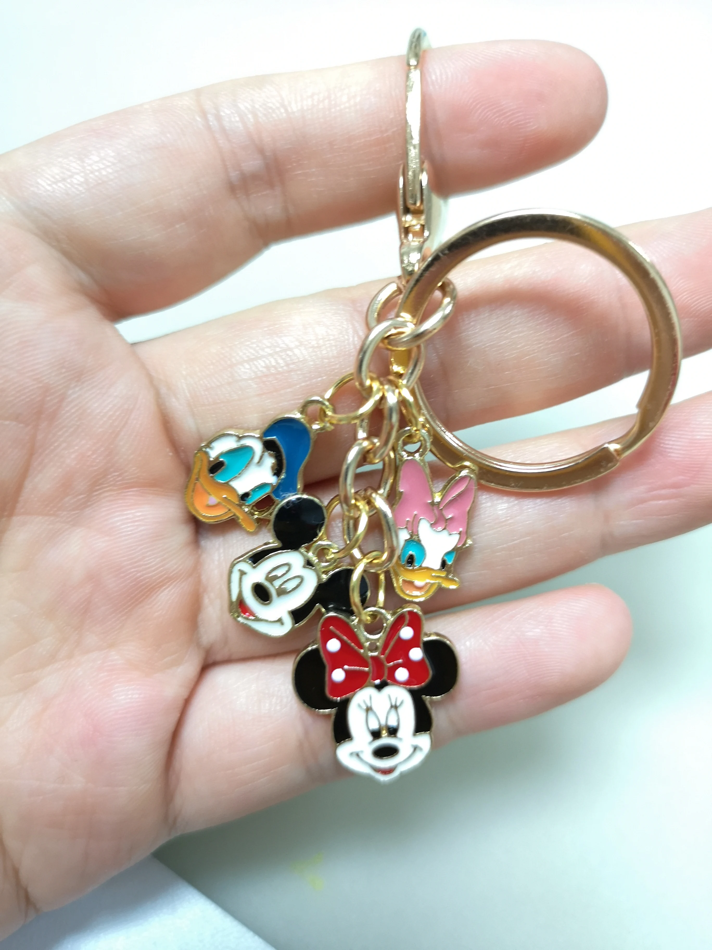 Новинка 1 комплект милый брелок для ключей с изображением Дональда Дака Дейзи