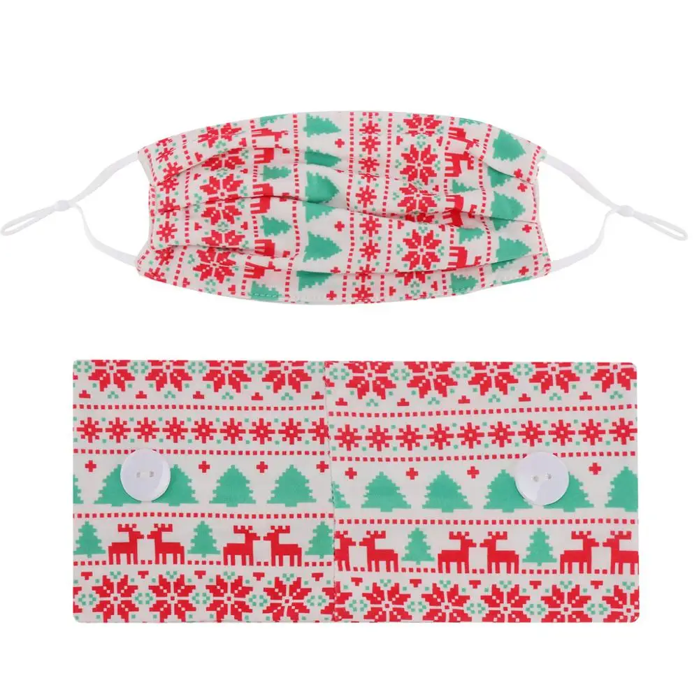 

Christmas button headband mask turban hair accessories soft sports Adjustable elastic hair band fashion Xmas women Headband 2Pcs