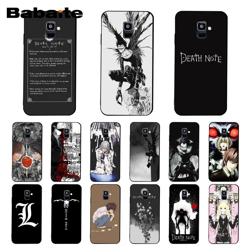 Чехол для телефона Babaite с рисунком Аниме Манга Death Note чехол Samsung Galaxy A7 A50 A70 A40 A20 A30 A8