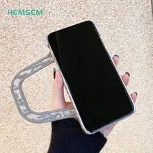 DR21 Luxury Boutique Embroidery Mini Tote Bag Design Phone Case For iPhone 13 11 12 Pro XS Max 7 8 Plus SE XR Cover Accessory