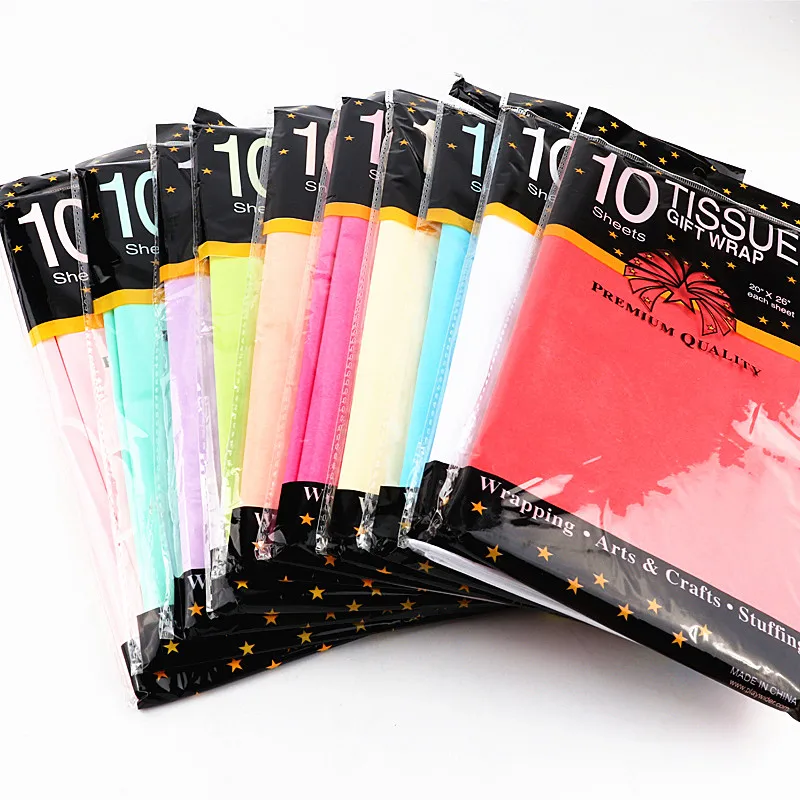 10 листов/сумка папиросной бумаги цветок 50*66 см подарочная упаковка украшение