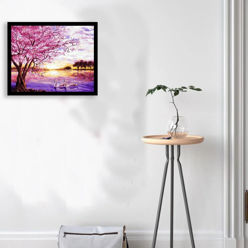 Краски по номерам наборы для взрослых DIY Рисование на холсте краска ing начинающих