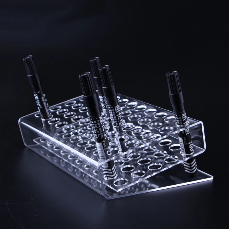 30/50 отверстий держатель для маркеров акриловый Настольный органайзер 2 размера