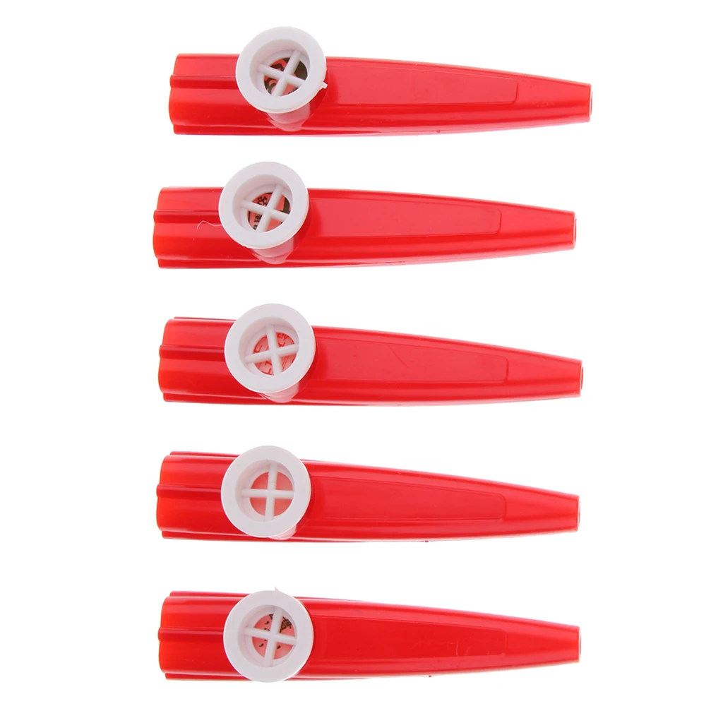 5x детский пластиковый казу Губная гармошка рот флейта ударный