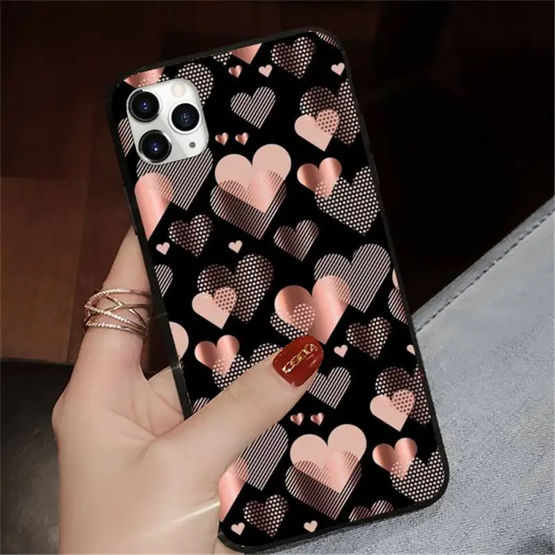 

love Starry universe pattern fundas Phone Case for iPhone 11 12 pro XS MAX 8 7 6 6S Plus X 5S SE 2020 XR