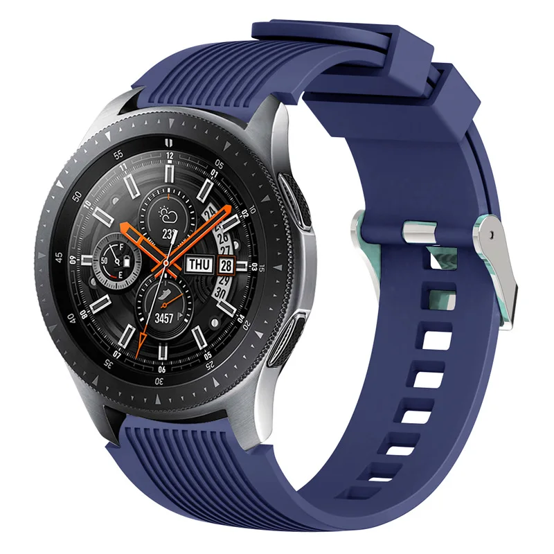 Ремешок силиконовый для Samsung Galaxy Watch 46 мм/Gear S3 /Huawei мм 42 мм/Huami Amazfit GTR 47 мм/42 22 20