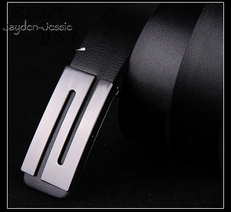 Мужской кожаный ремень горячий стиль S Пряжка модный Джокер гладкая пряжка |