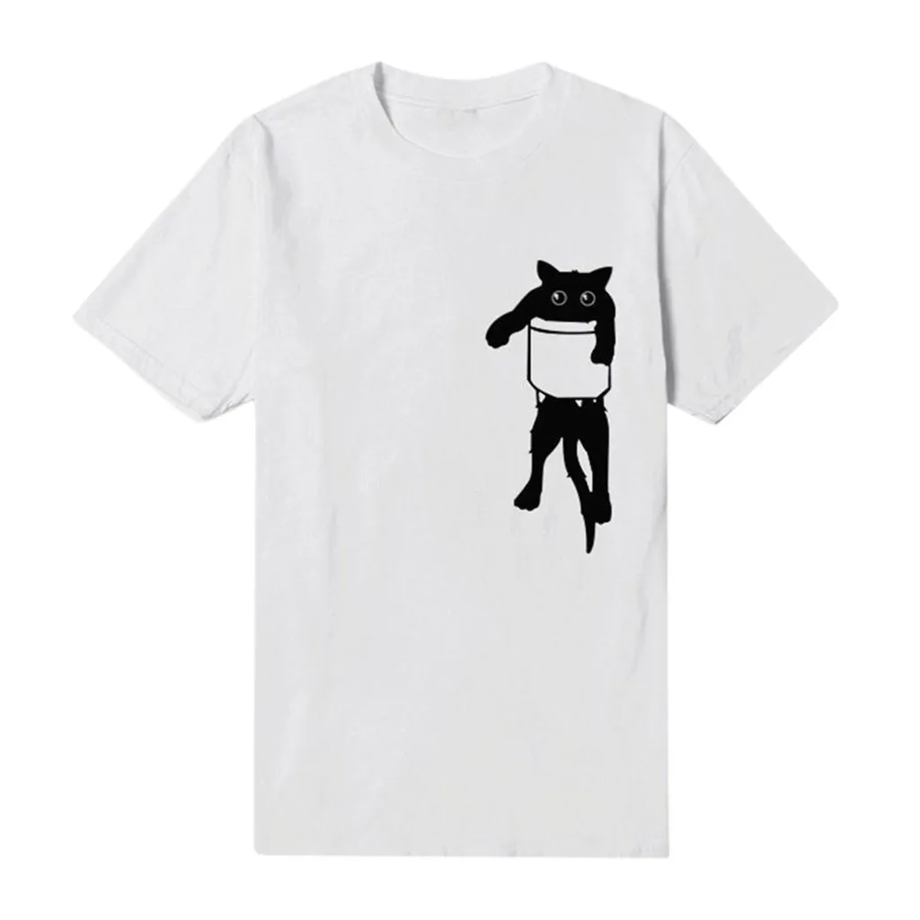 

Cat Print T-shirt Casual Harajuku Women T-Shirt Summer Short Sleeve O Neck Cheap Clothes China Top Pullover poleras mujer 12.30