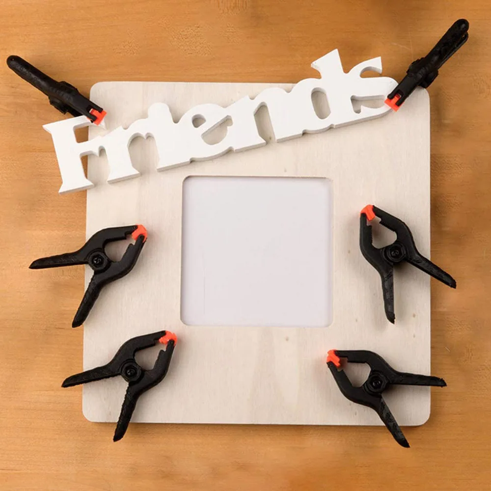 

10pcs 2/3 inch Plastic Nylon Adjustable Woodworking Clamps Wood Working Tools Spring Clip Carpentry Clamps Outillage Menuiserie