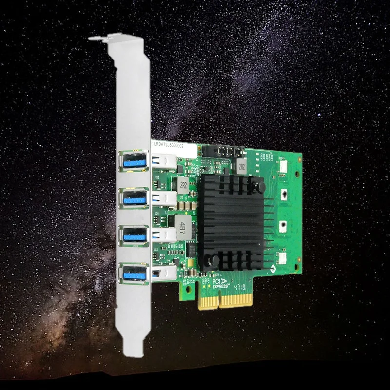 

USB3.0 Extender PCIeX4 4Port USB 3.0 Converter Support 5Gb/S for NEC720202 Chip