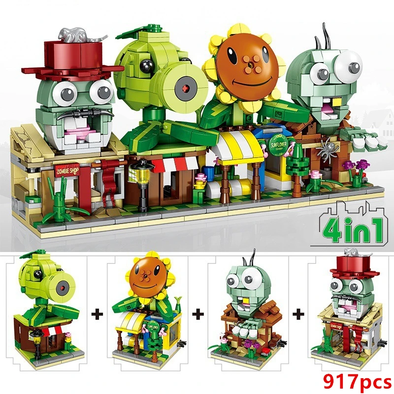 Street View City Super Bros Doraemons Shop Store Architecture Building Blocks Sets Bricks Kids Kits Movie Animation Game | Игрушки и