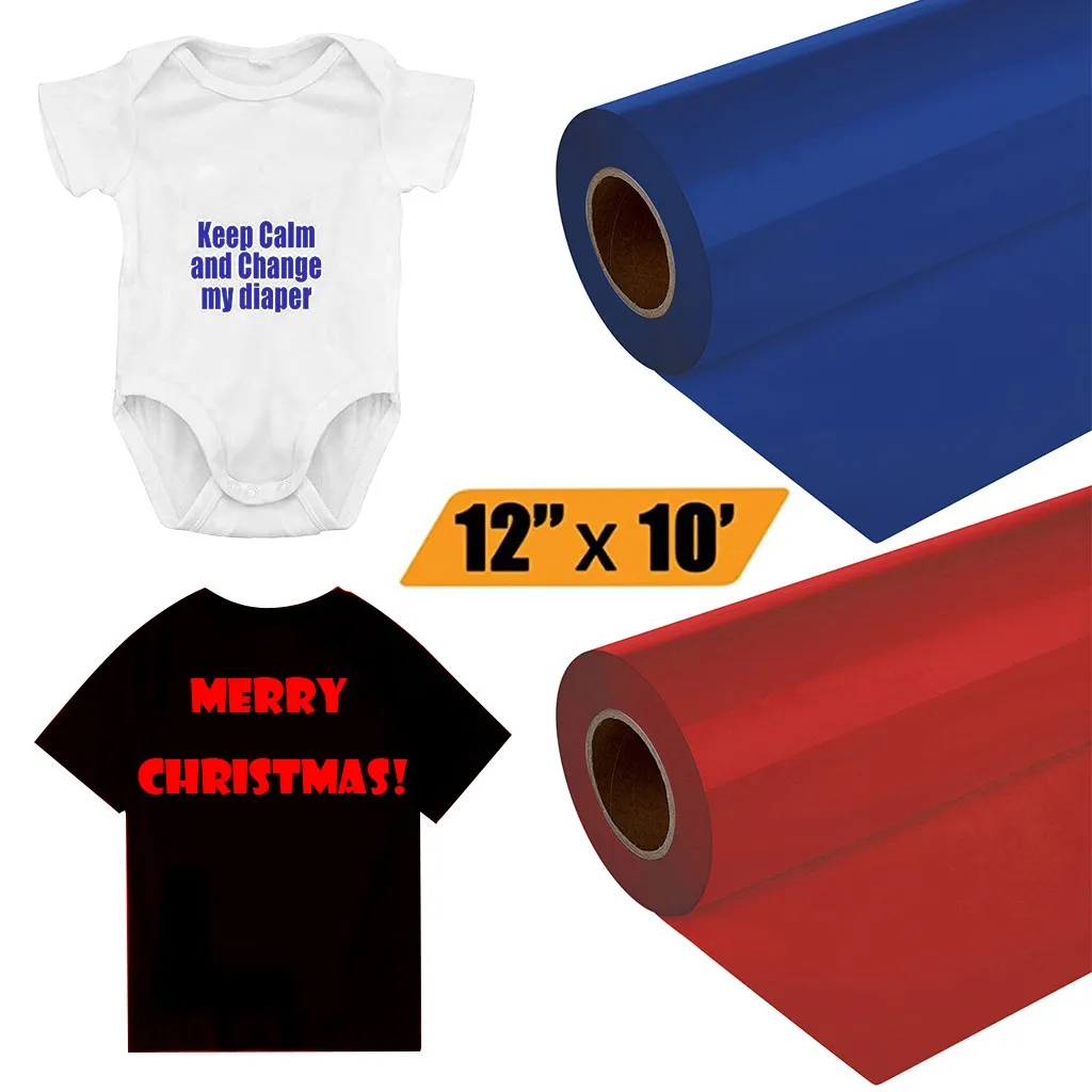 2021 Новый 1 рулон 12 &quotx 10&quot/30 см x 300 Виниловый фон для передачи тепла утюг на DIY