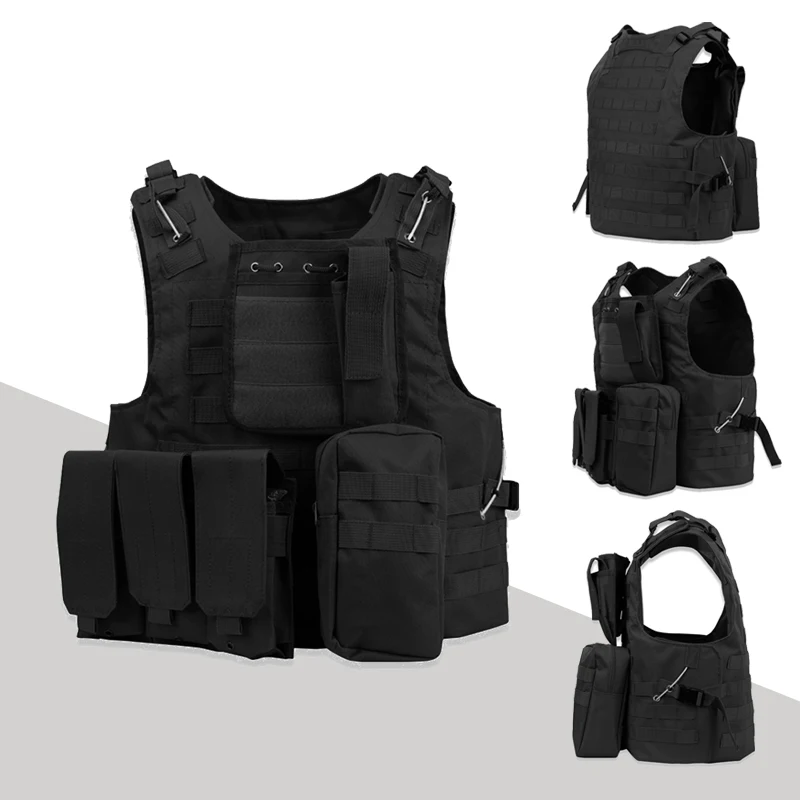 

Tactical Vest Military Molle Plate Carrier Magazine Airsoft Paintball Shooting Body Armor Police Training Protection Equipment