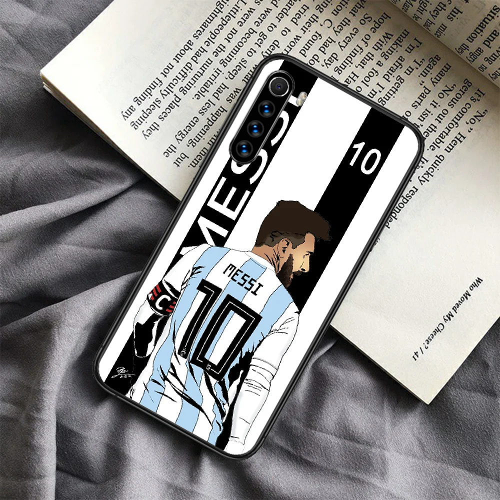 

Football Lionel Messi Phone Case For Xiaomi Redmi Note 7 8 8T 9 9S 4X 7 7A 9A K30 Pro Ultra black Prime Fashion Back Trend Cell