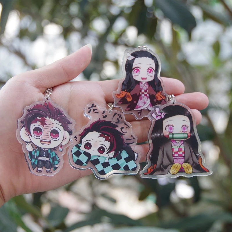 Аниме Демон убийца: Kimetsu без Yaiba камадо Tanjirou томилочка Giyuu Nezuko Косплэй акриловый