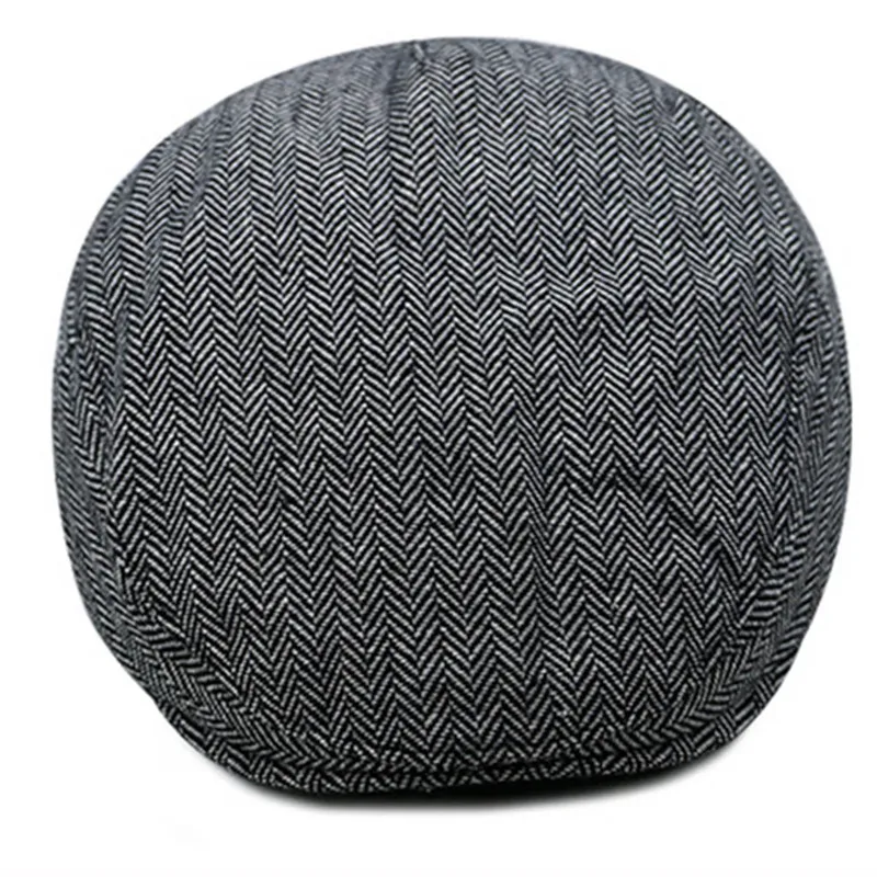 Берет s для мужчин и женщин винтажная Кепка льняные уличные шапки в елочку