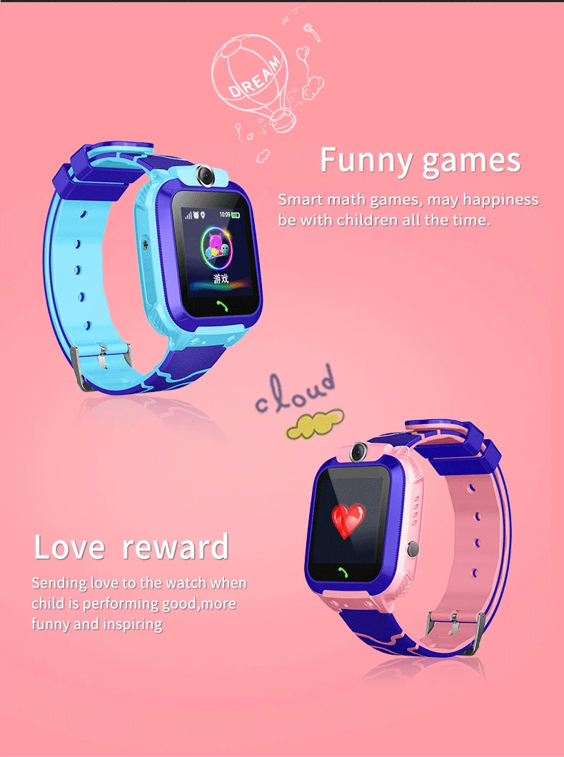 Q12 Kids Smart Watch Waterproof LBS Location Support Hebrew Use 2G SIM Card Chindren Tracking Boys Girls Smartwatch Clock Gift