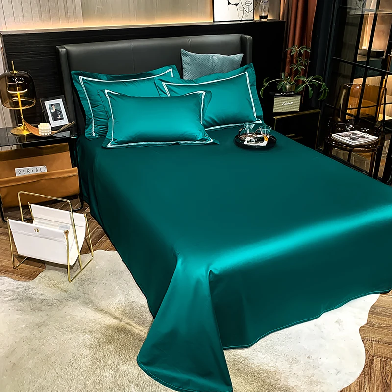 Black silkly egyptian cotton Bedding Sets Bed Linen Duvet Cover with comforter fitted sheet Pillowcase queen king size 5pcs | Дом и сад