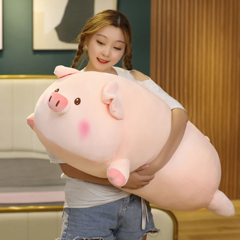 Игрушка плюшевая гигантская лежащая в виде животного 50-100 см | Плюшевые животные