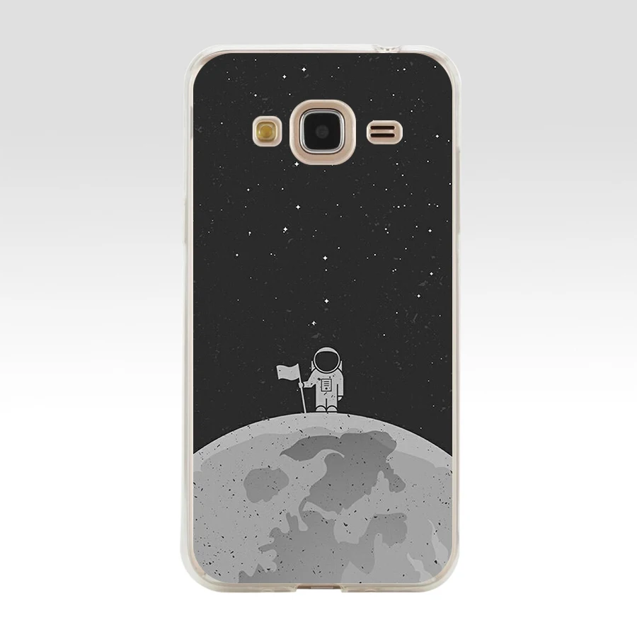 Новейший Мягкий Силиконовый ТПУ чехол 240FG с рисунком космоса Луны астронавта для
