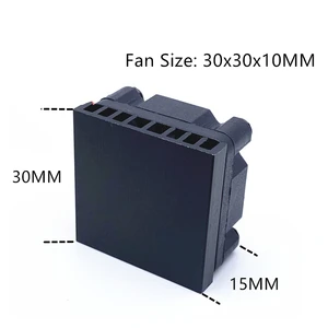 Вентилятор с радиатором 5 В, 12 В, 24 В, 30x30x15 мм, 3010, 30 мм