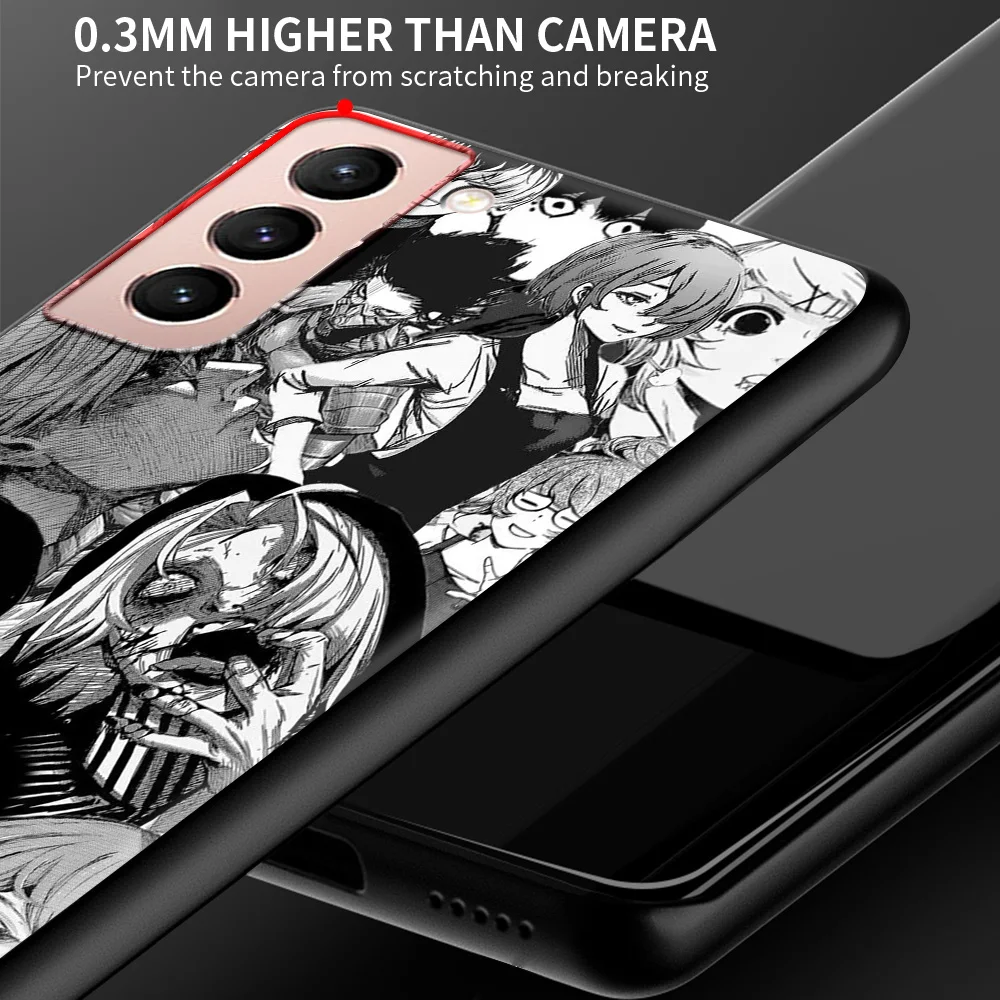 

Phone Case For Samsung Galaxy S20 FE S21 Ultra 5G S8 S9 S10 Plus Anime Tokyo Ghouls Terror Horror Bumper Shell Cover Coque Funda