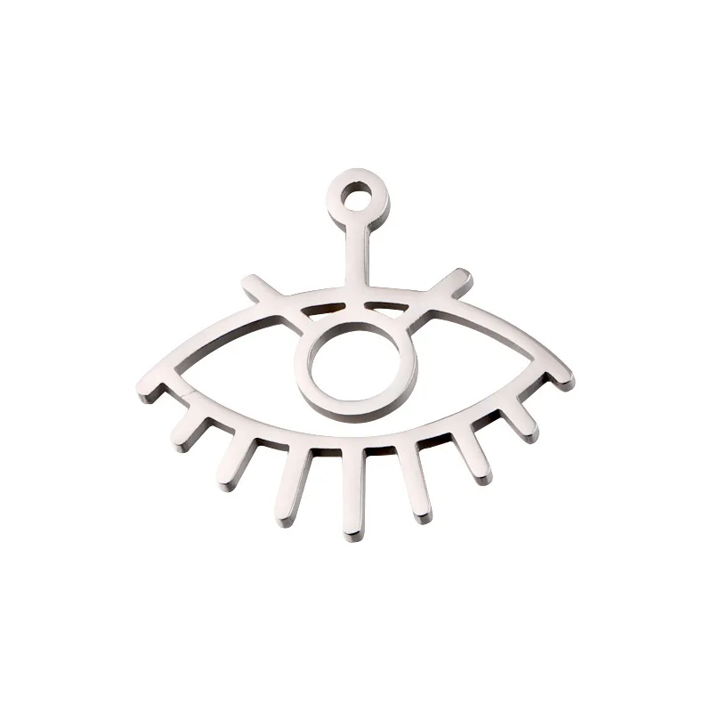 5 шт./лот из нержавеющей стали золотые преувеличенные полые глаза демона Подвески