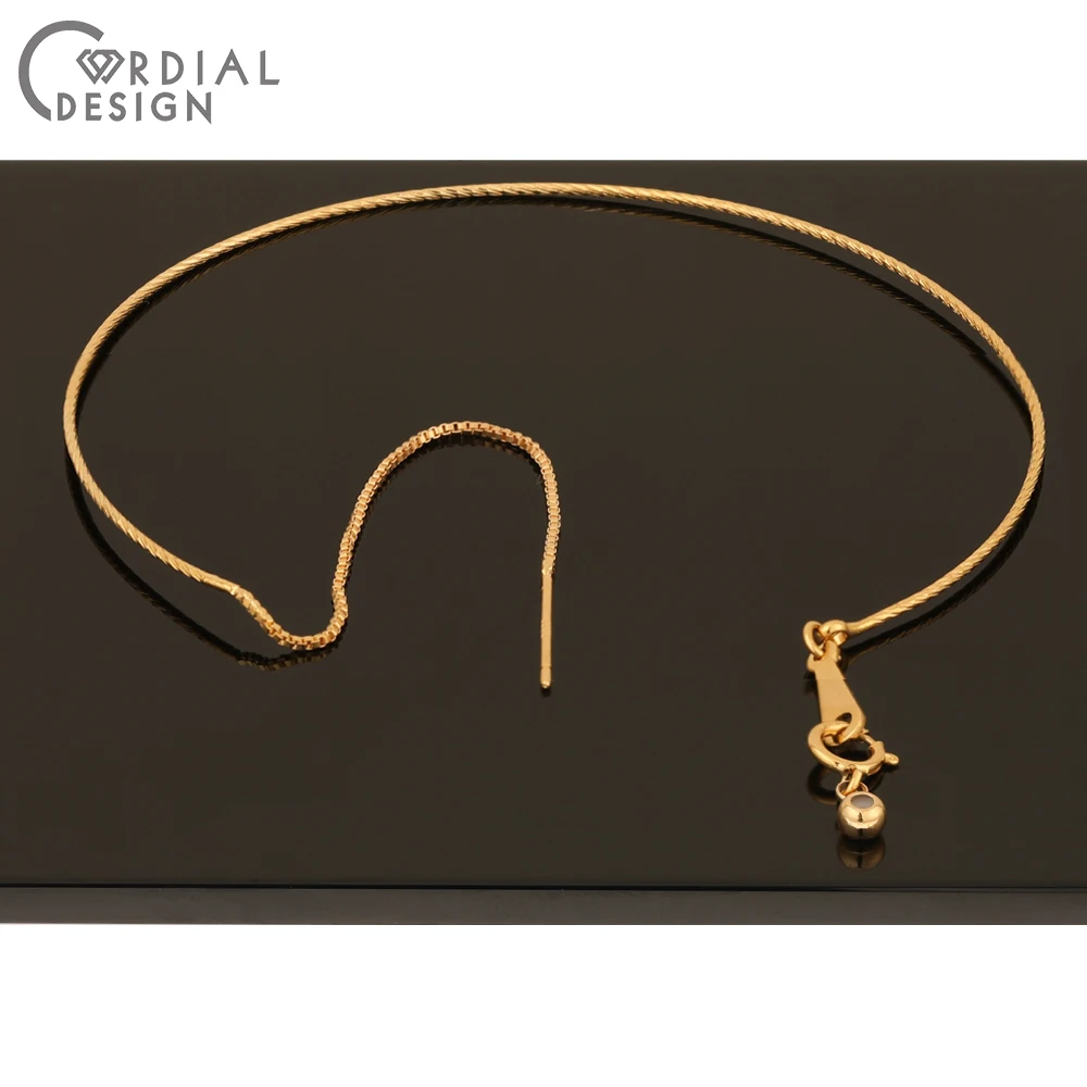 

Cordial Design 10Pcs Jewelry Accessories/Hand Made/Bracelet/Jewelry Findings & Components/Genuine Gold Plating/DIY Chain Making