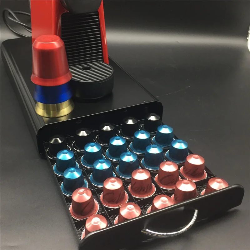 Подставка для хранения кофейных капсул 50 выдвижных ящиков подставка полки Nespresso