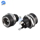 5 шт. 3 А 12 В для разъема источника питания постоянного тока, гнездовой, Панельное крепление, электрический разъем, разъем 5,5 мм x 2,1 мм, типы клемм 5,5*2,1