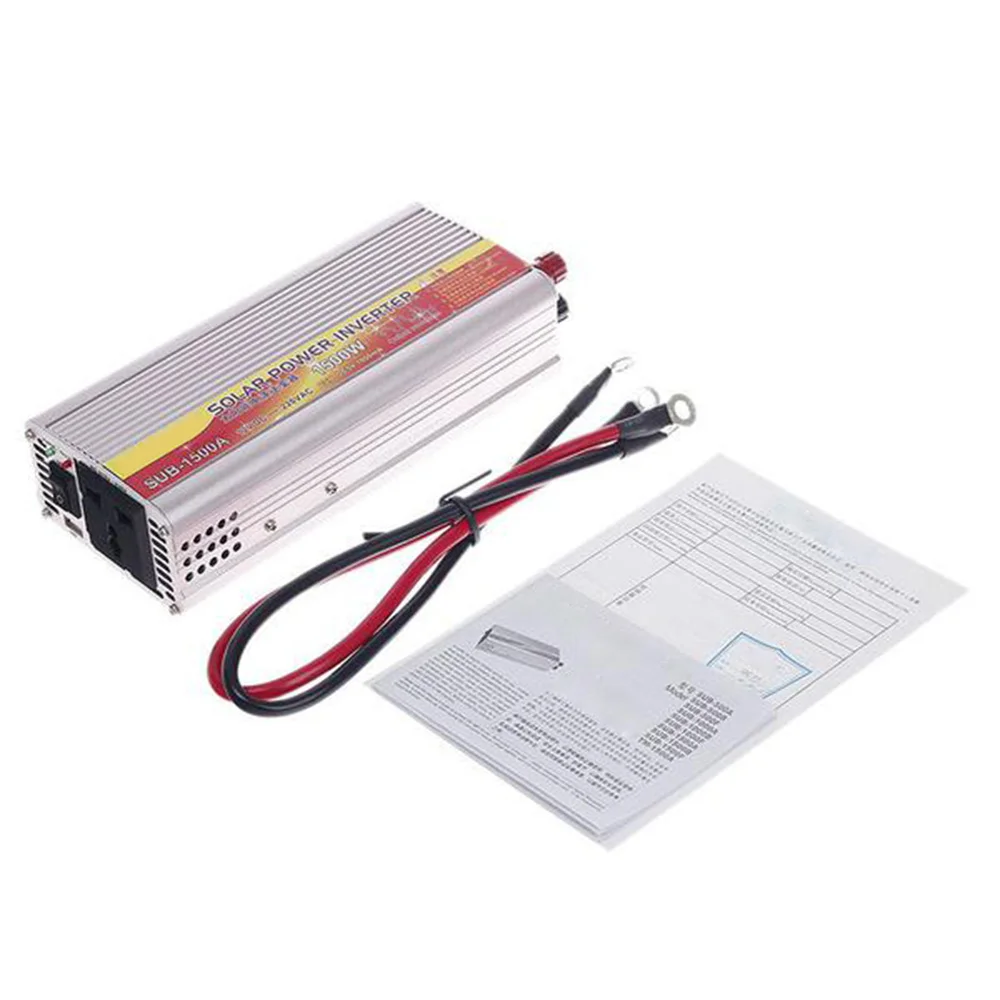 

1500W Car DC 12V to 220V AC Converter Modified Sine Wave Inverter Solar Inverter