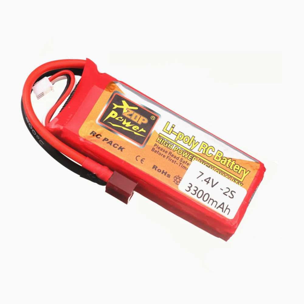 Оригинальный литий-полимерный аккумулятор Wltoys 144001 2s 7 4 В 3300 мАч T-образный разъем