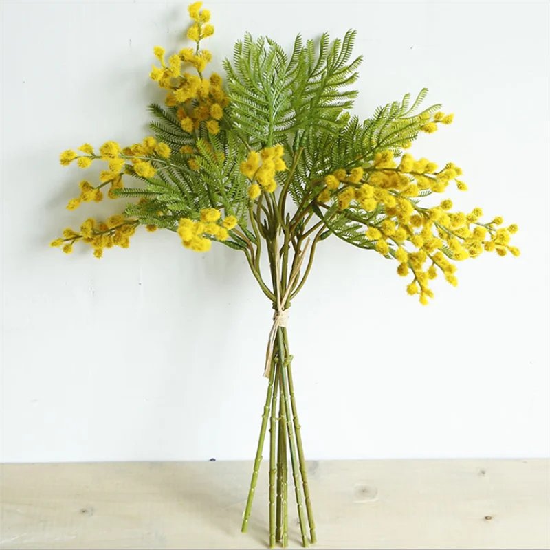 

Artificial Plant Acacia Bean Wedding DIY Flower Arrangement Home Hotel Office Living Room Photography Valentine's Day Decoration