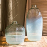 handmade glass vase modern table minimalist transparent design flower vases office bedroom terrarium home decor df50hp