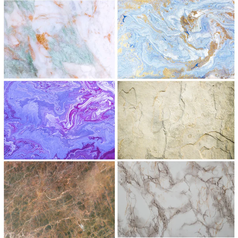 

Vinyl Custom Photography Backdrops Props Colorful Marble Pattern Texture Photo Studio Background 20214LS-503