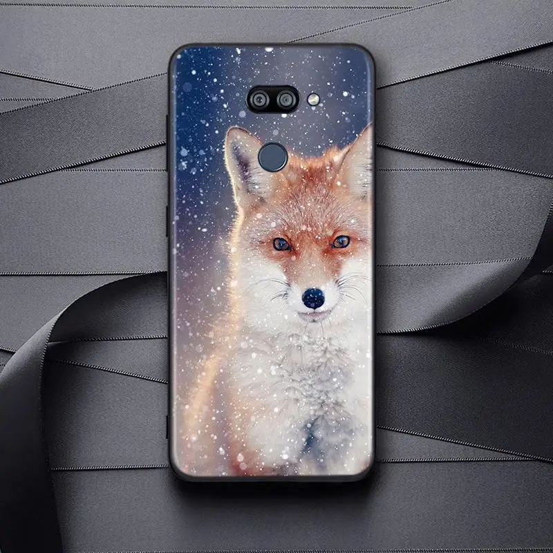 

Animal Raccoon Fox For LG K22 K71 K61 K51S K41S K30 K20 K50S K40S Q60 V60 V50 V40 V35 V30 G8 ThinQ Black Phone Case