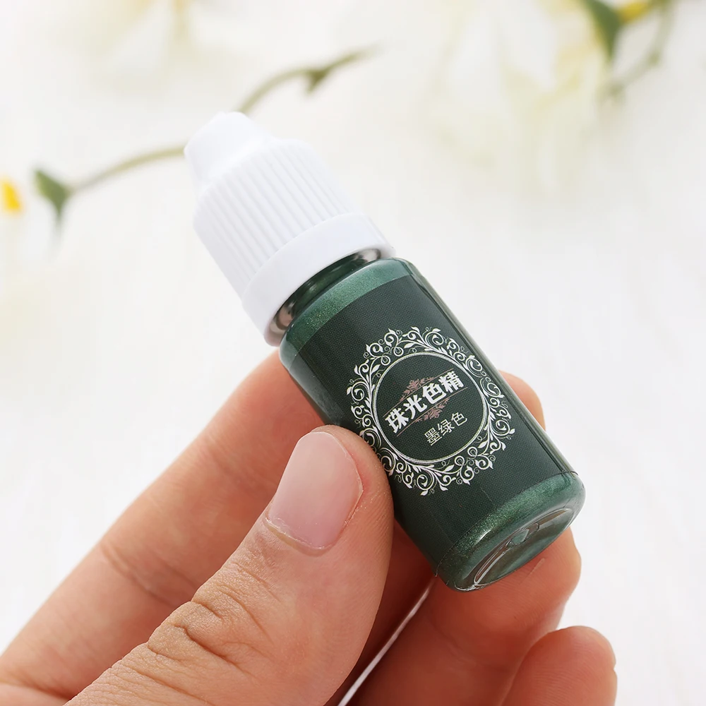 Жидкий жемчужный окрашивающий краситель с УФ излучением 10 мл 1 шт. эпоксидный для