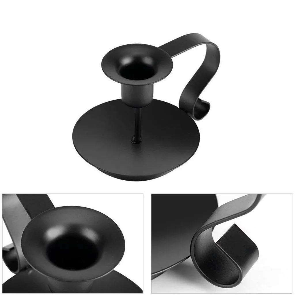 Железный подсвечник в стиле ретро виде конуса декор для ужина при свечах свадьбы