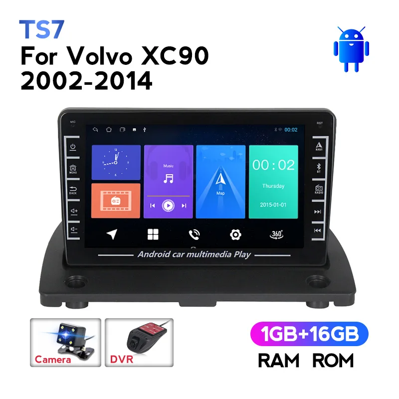 HD1280 * 720 Android Автомагнитола GPS Navi мультимедийный плеер для Volvo XC90 2002 2003 2004 2005 2006-2014 2Din