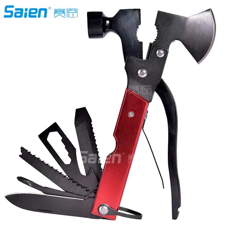 Многофункциональный инструмент из нержавеющей стали 14 в 1 прочный черный оксид