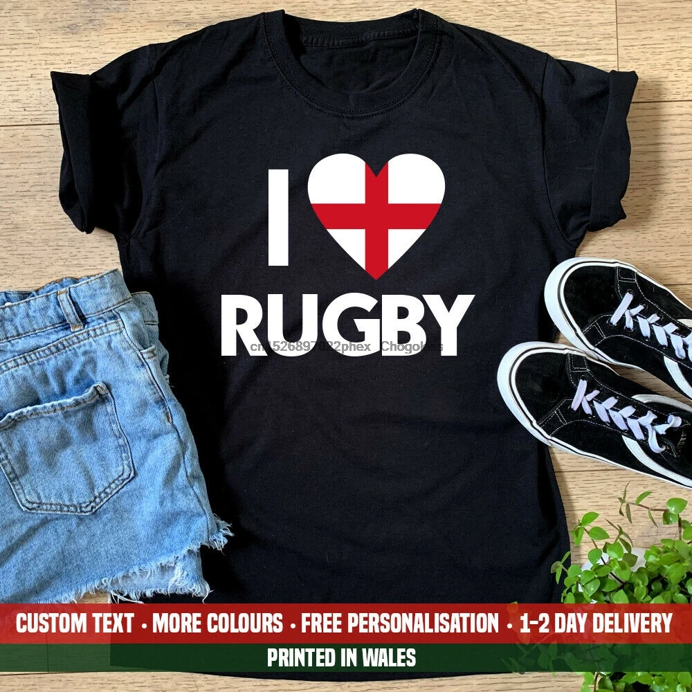 Женские я сердце британский флаг для регби футболка английский 6 подруги шесть