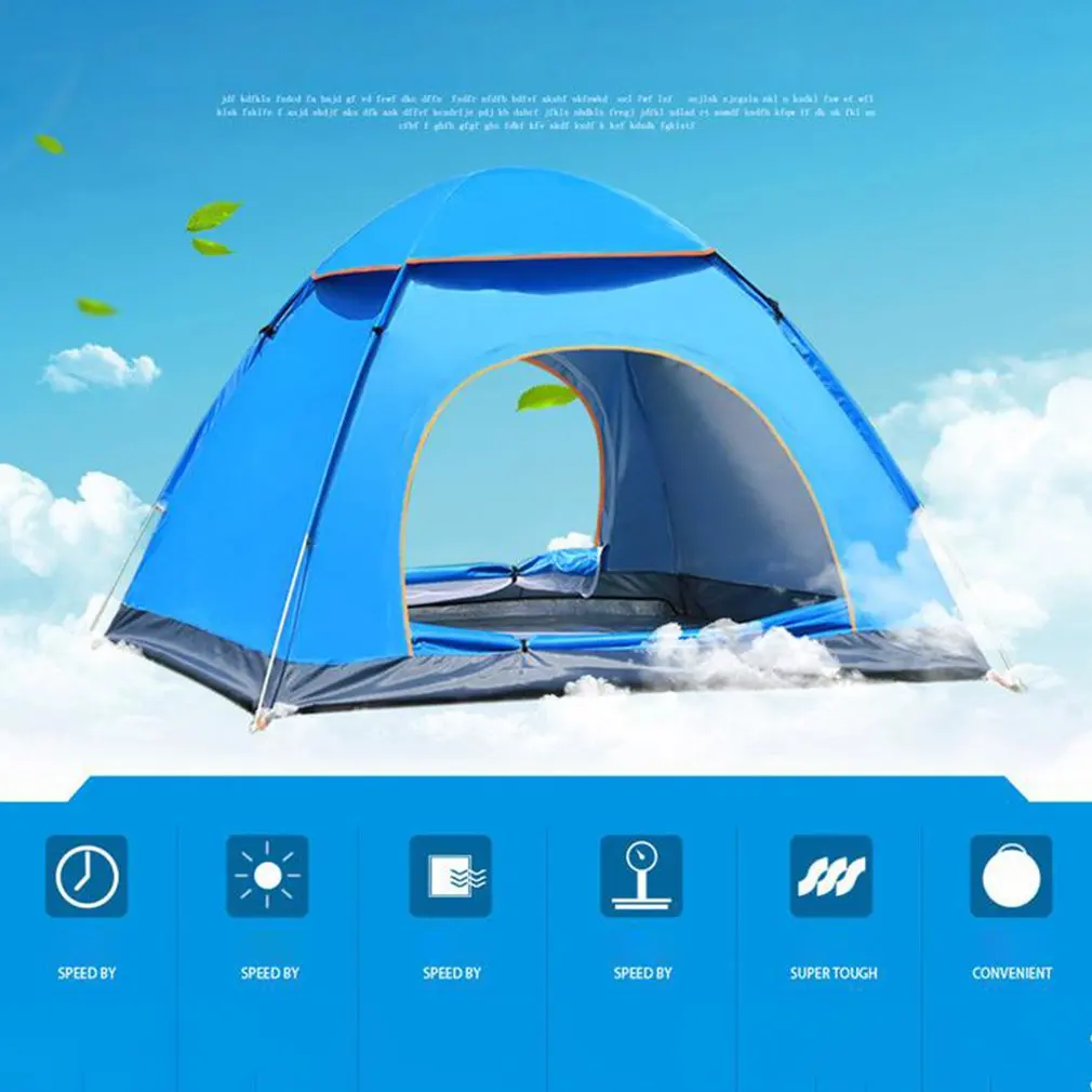 Открытый Автоматический палатки Кемпинг водонепроницаемый 3 4 человек пляж Душ