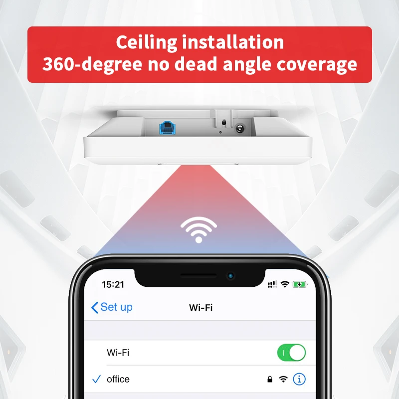 IP COM W64AP 11ac 1350M Wave 2 внутреннее потолочное крепление беспроводная точка доступа