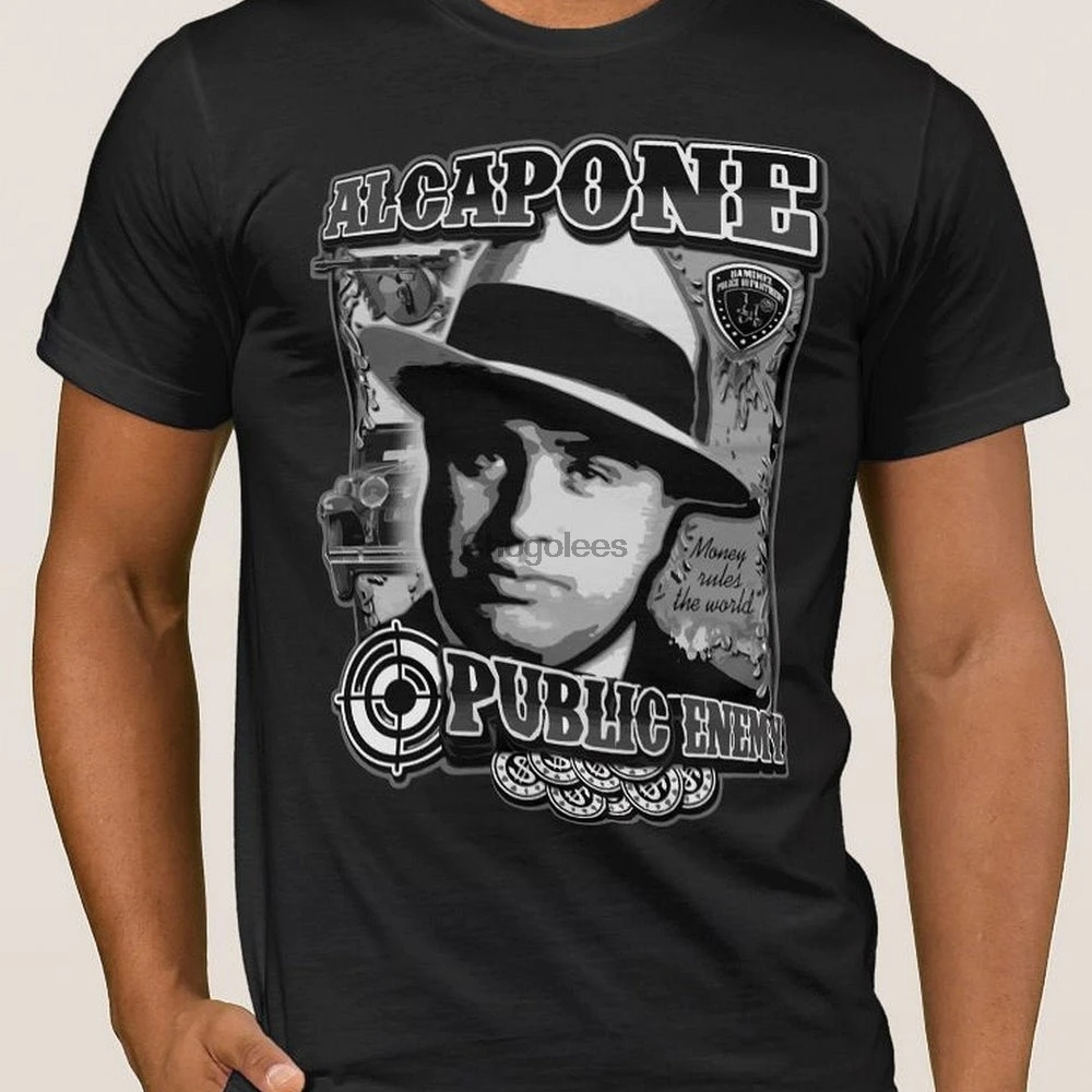 Футболка Al Capone с изображением Чикаго мафии Картель запрещается 5XL 4XL 3XL XXL XL L M S в