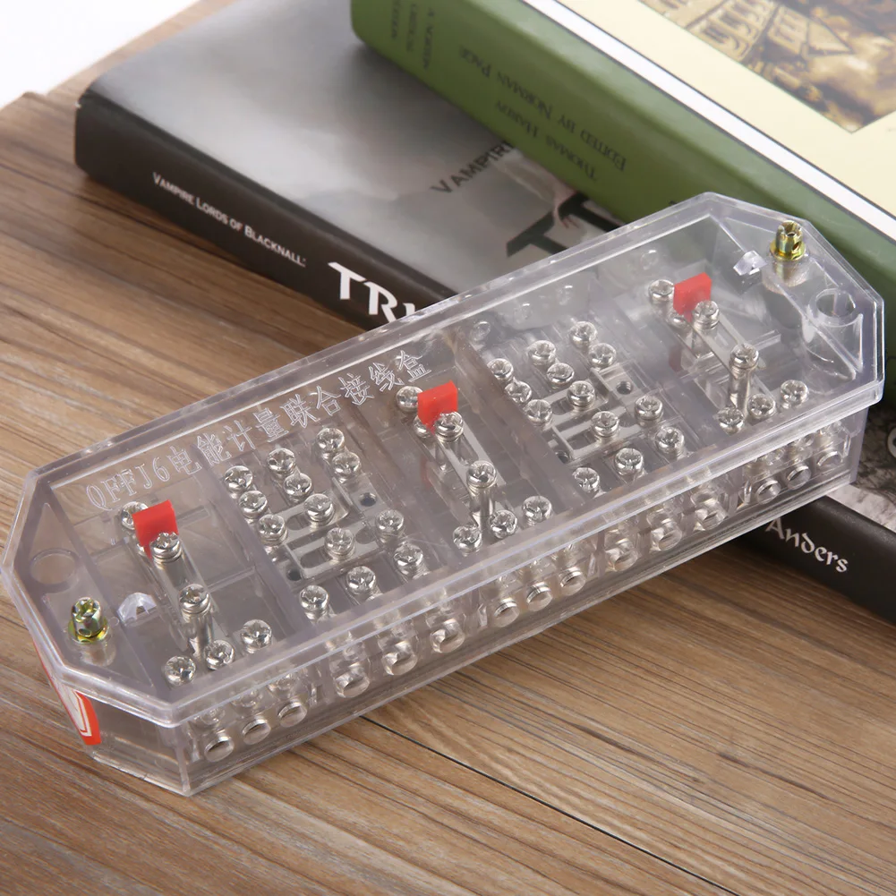 3-фазный 4-проводной бытовой измерительный прибор клеммный ряд Электрический