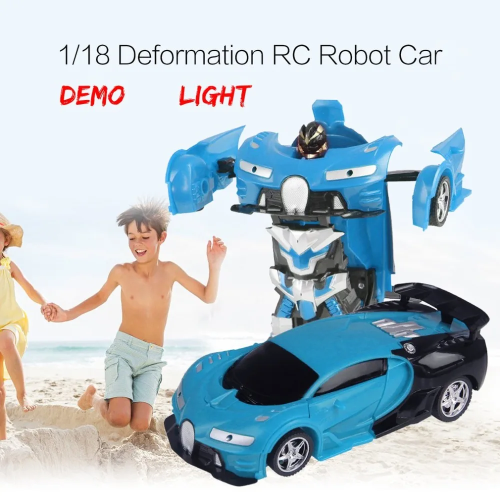 MoFun 1/18 трансформер деформированный rc автомобиль робот-трансформер игрушки со светом Demo пульт дистанционного управления модель автомобиля автомобиль для детей подарок