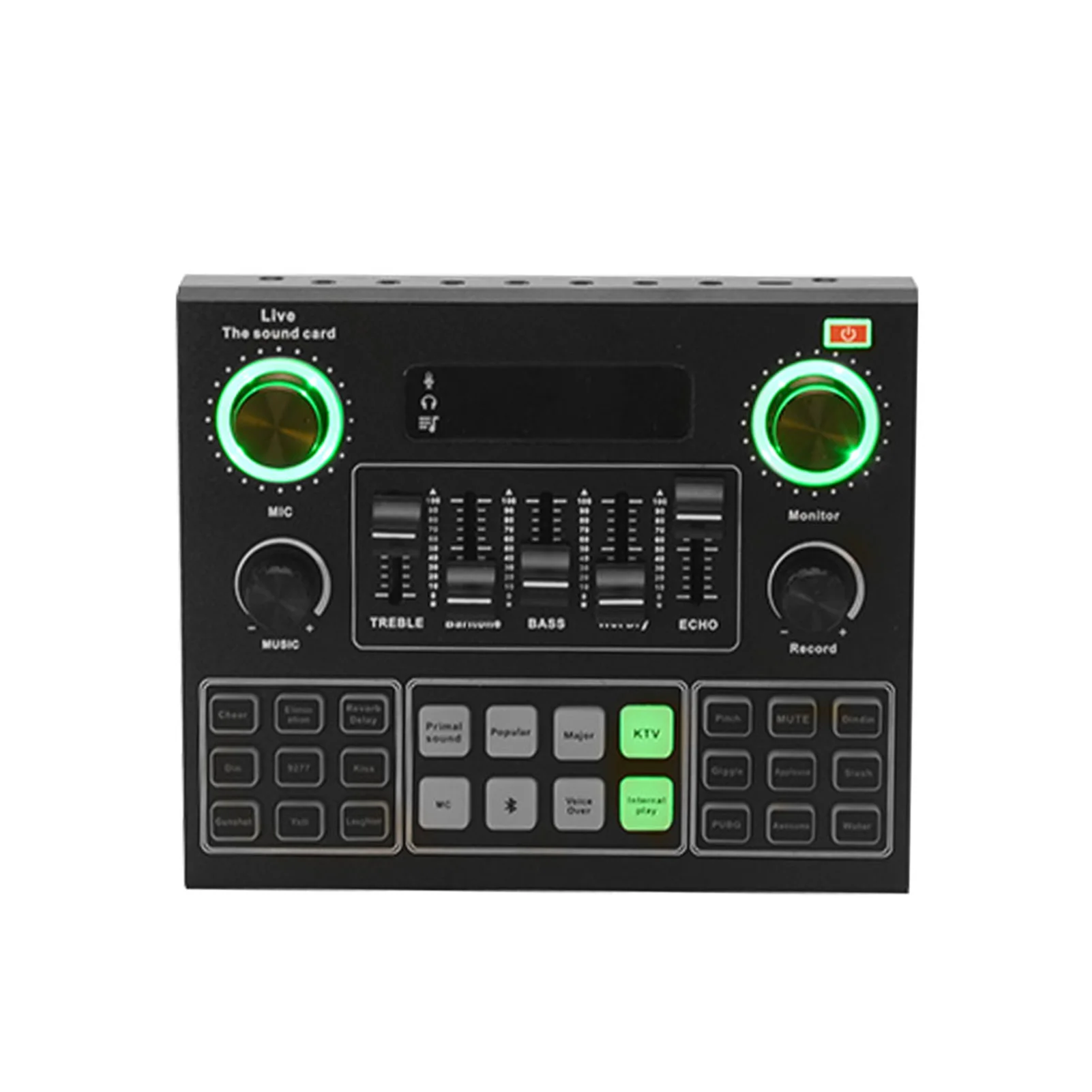 

V9 Home Microphone Webcast Metal Live Sound Card Universal Studio Professional Audio Entertainment Headset